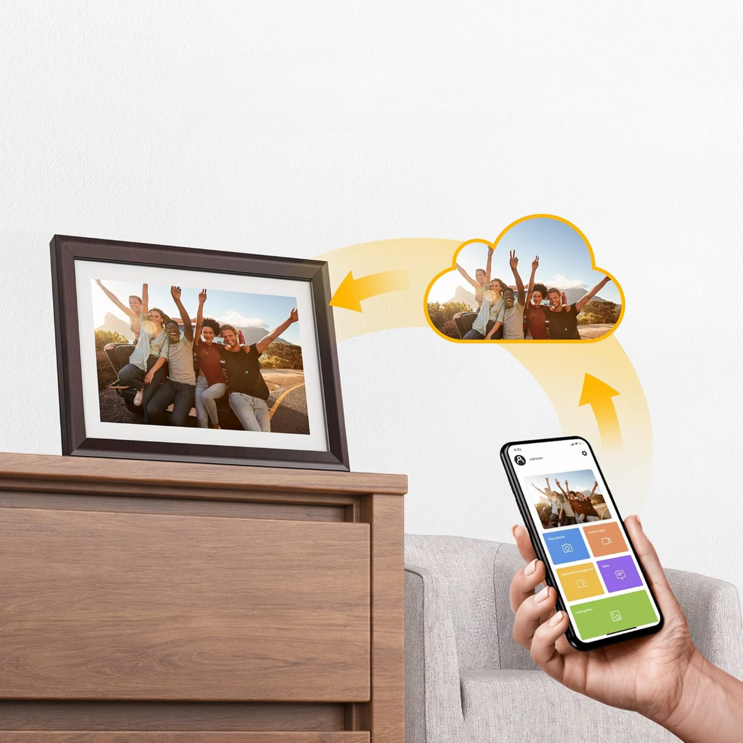 SnapView™ — digitaal fotolijstje