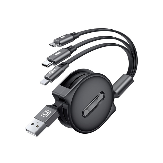 MultiCord Pro™ Chargeur Rétractable Rapide
